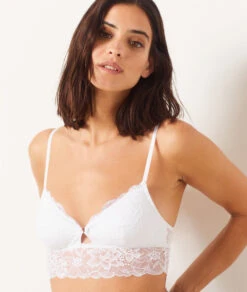 SWEET Spitze Bustier – Elegantes Bralette in Reinweiß -Etam Verkäufe 654196201 b