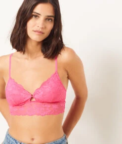 SWEET Bustier Aus Spitze FUCHSIA