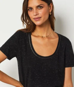 T-shirt Manches Courtes NOIR -Etam Verkäufe 654208005 b