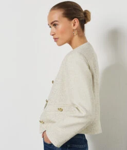 Kurze Jacke ECRU -Etam Verkäufe 654215080 c