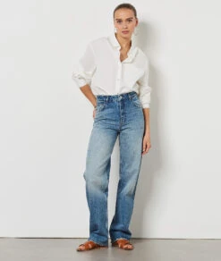 Dune Weit Geschnittene Jeans, 100 % Baumwolle BLAU -Etam Verkäufe 654219522 6