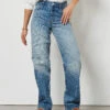 Dune Weit Geschnittene Jeans, 100 % Baumwolle BLAU -Etam Verkäufe 654219522 x