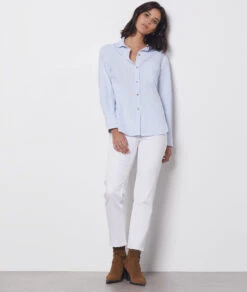 Gestreifte Hemdbluse BLAUGRAU -Etam Verkäufe 654222421 6