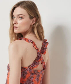 Robe Imprimée ORANGE -Etam Verkäufe 654223469 b