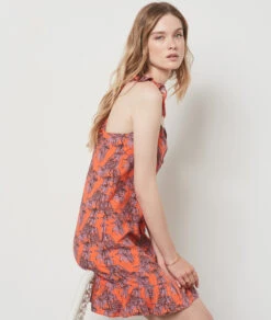 Robe Imprimée ORANGE -Etam Verkäufe 654223469 c